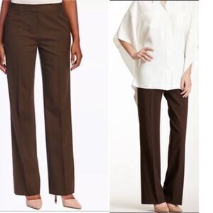 Lafayette 148 New York brown Menswear trouser pants Sz 10